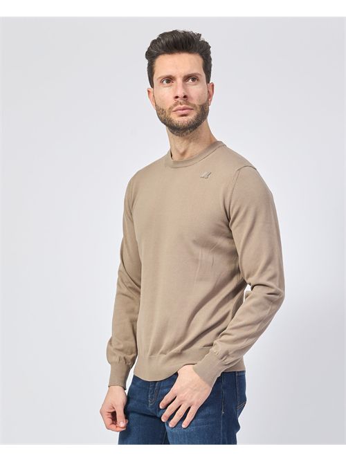 Pull col rond K-way Sebastien avec logo K-WAY | K4122YW-SEBASTIENWG9