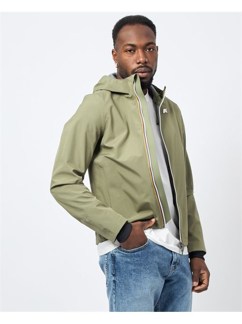 Veste courte K-way Jacko avec capuche et logo K-WAY | K5123GW-JACKOV15