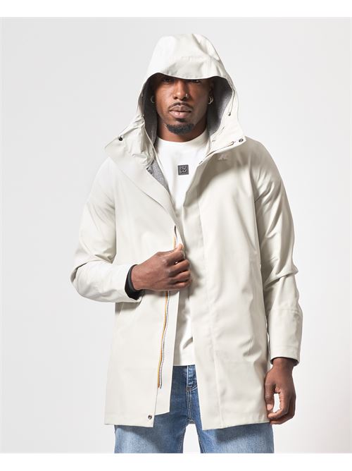 Tommy Bonded Men's Parka by K-way with Hood K-WAY | K5126SW-TOMMY634