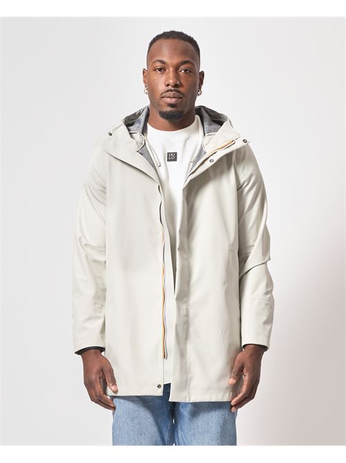 Tommy Bonded Men's Parka by K-way with Hood K-WAY | K5126SW-TOMMY634