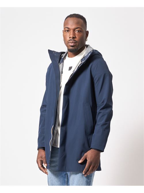 Tommy Bonded Men's Parka by K-way with Hood K-WAY | K5126SW-TOMMYK89