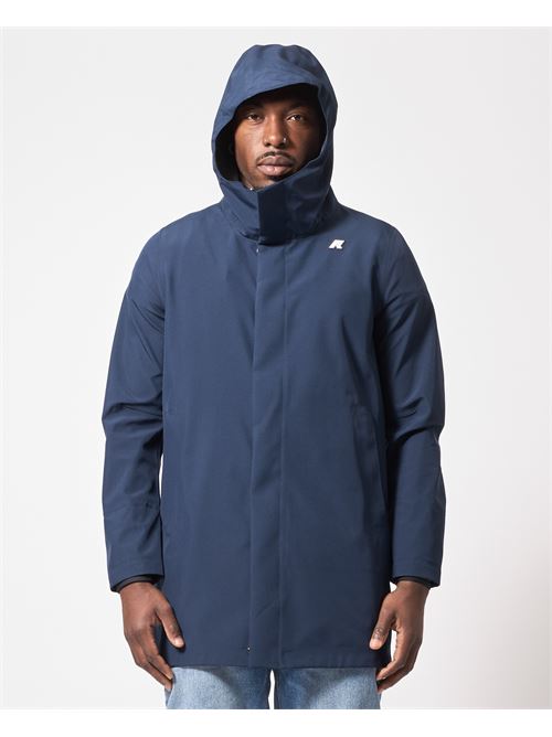 Tommy Bonded Men's Parka by K-way with Hood K-WAY | K5126SW-TOMMYK89