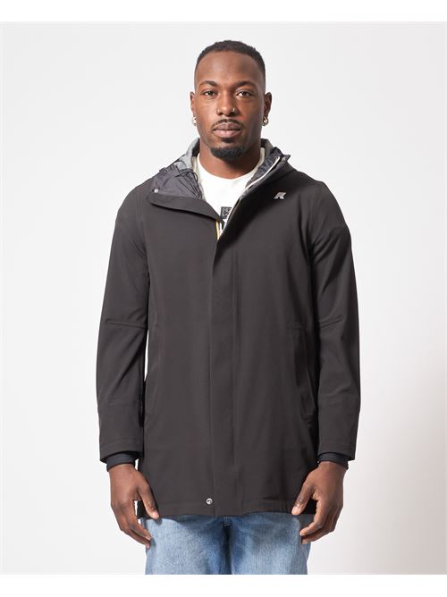 Tommy Bonded Men's Parka by K-way with Hood K-WAY | K5126SW-TOMMYUSY