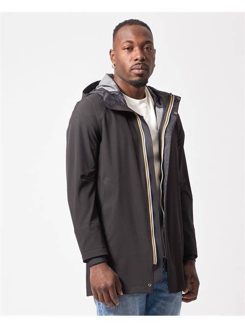 Tommy Bonded Men's Parka by K-way with Hood K-WAY | K5126SW-TOMMYUSY