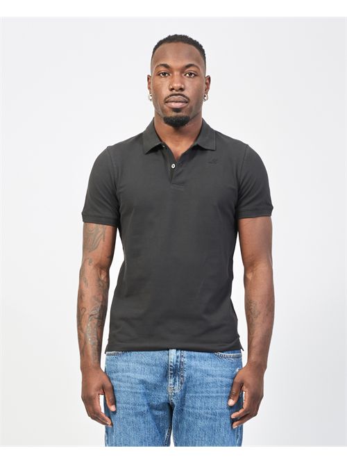 K-way Amedee men's polo shirt in stretch pique K-WAY | K5127BW-AMEDEEUSY