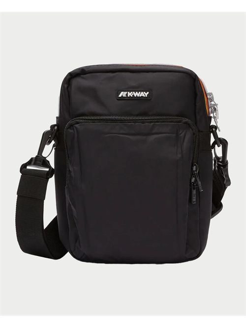 Sac bandoulière Erloy de K-way avec logo en silicone K-WAY | K7116VW-ERLOYUSY