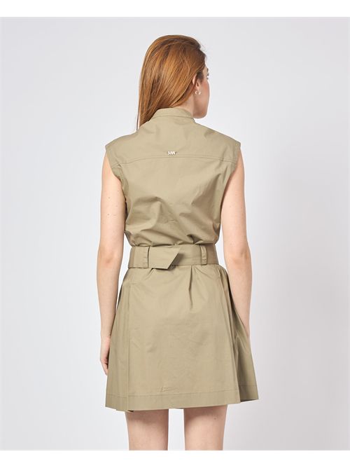 Robe courte en coton avec ceinture MARKUP | MW861205MILITARE