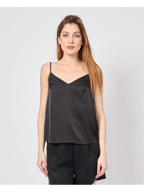 Top in raso Markup con scollo a V MARKUP | MW861301NERO