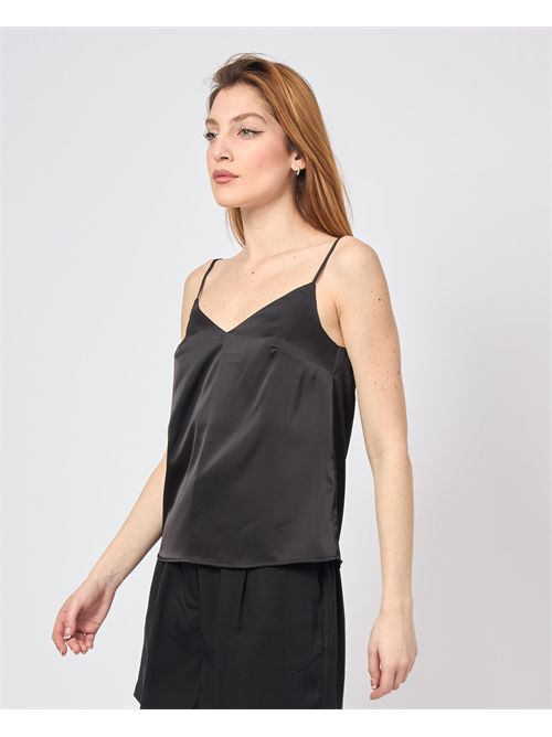 Top in raso Markup con scollo a V MARKUP | MW861301NERO