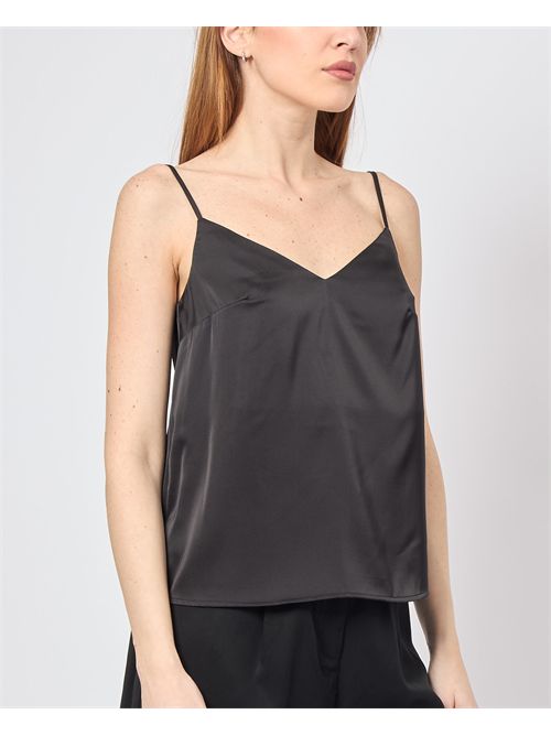 Top in raso Markup con scollo a V MARKUP | MW861301NERO