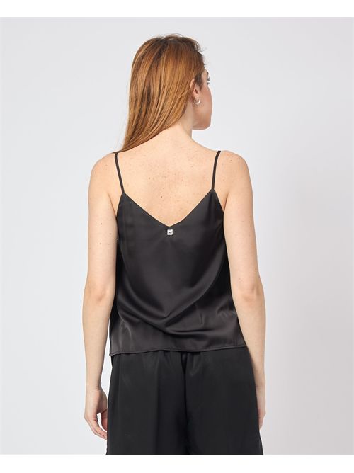 Top in raso Markup con scollo a V MARKUP | MW861301NERO