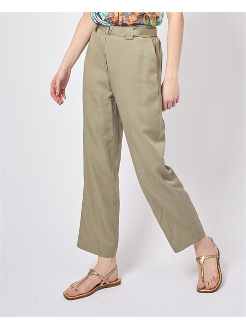 Pantalon Palazzo Markup avec ceinture MARKUP | MW865124MILITARE