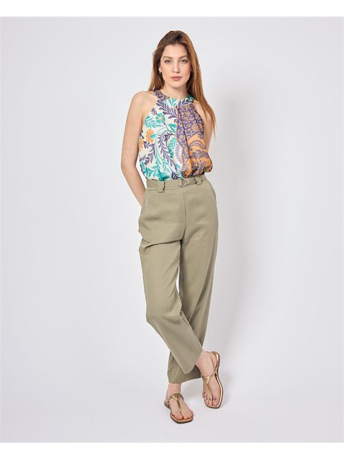 Pantalon Palazzo Markup avec ceinture MARKUP | MW865124MILITARE