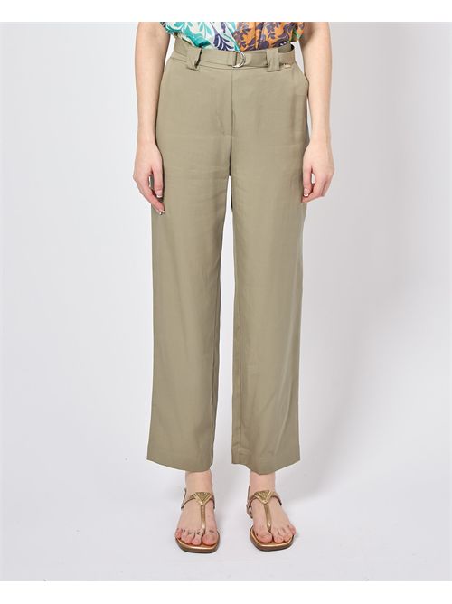 Pantalon Palazzo Markup avec ceinture MARKUP | MW865124MILITARE