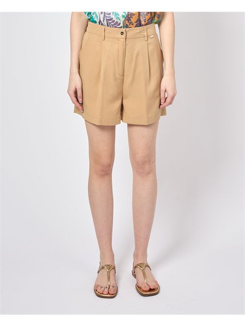 Shorts Markup in cotone con pinces MARKUP | MW865204SAFARI