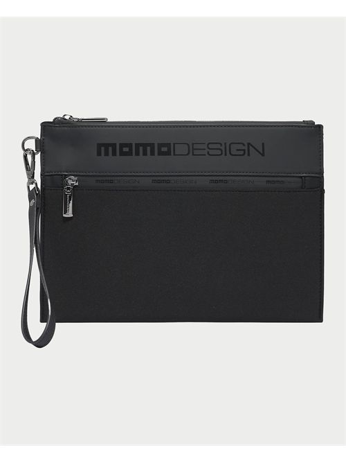 Pochette Momodesign con logo e tasca frontale MOMODESIGN | MO-08INBLACK