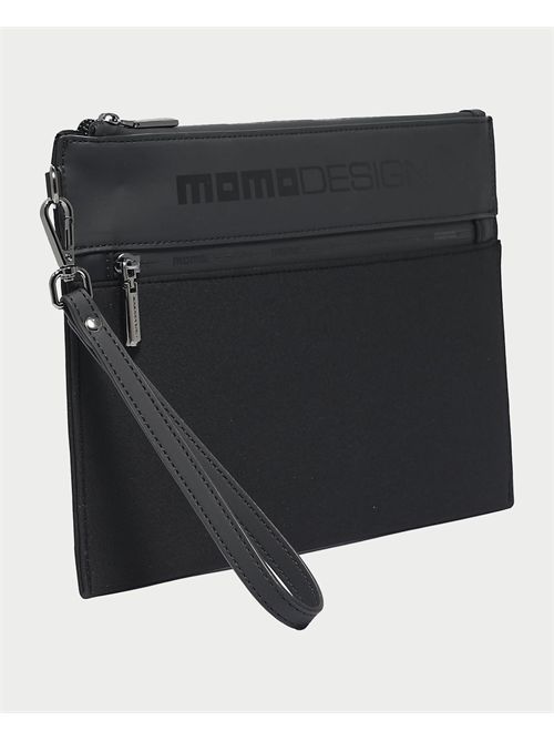 Pochette Momodesign con logo e tasca frontale MOMODESIGN | MO-08INBLACK