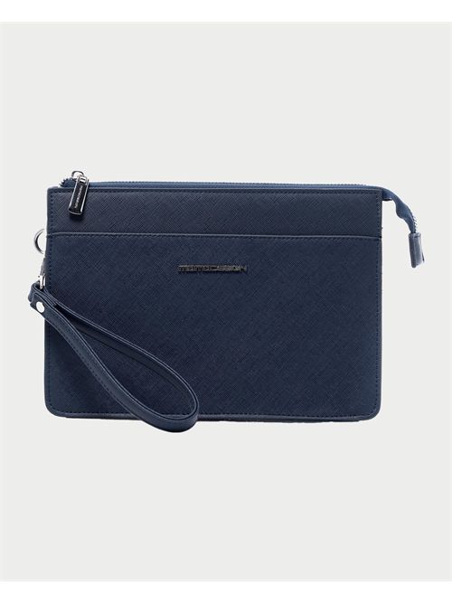 Momodesign men's clutch bag with logo MOMODESIGN | MO-12SFBLUE