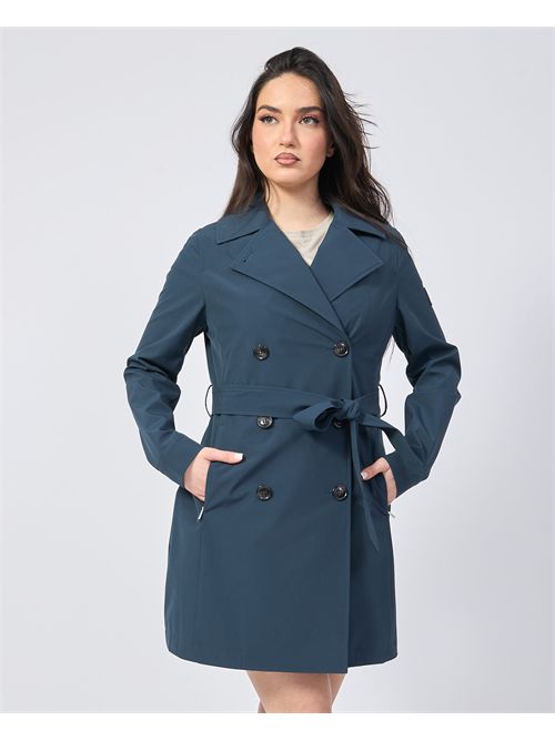 Trench-coat pour femme Refrigue avec ceinture à la taille REFRIGUE | 2825O00057NAVY