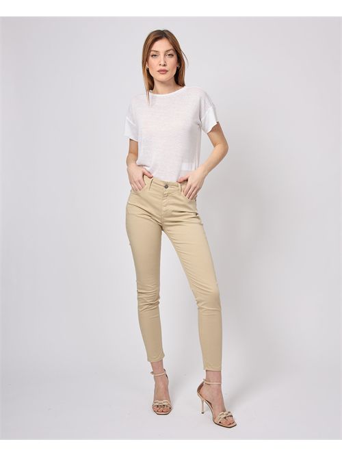 Pantaloni donna Settemezzo in cotone SETTE/MEZZO | 5TASCHEBEIGE