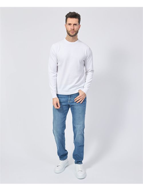 Maglia a manica lunga Sette/Mezzo in cotone SETTE/MEZZO | 650001BIANCO