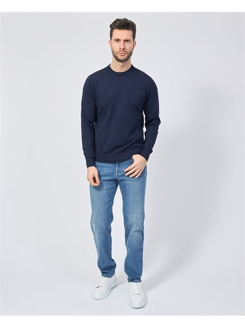 Maglia a manica lunga Sette/Mezzo in cotone SETTE/MEZZO | 650001BLU