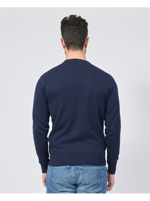 Maglia a manica lunga Sette/Mezzo in cotone SETTE/MEZZO | 650001BLU