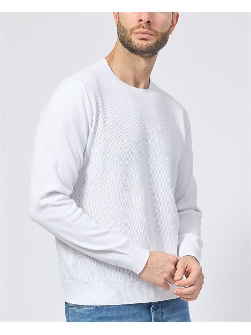 Maglia girocollo Sette/Mezzo in cotone SETTE/MEZZO | 650241BIANCO