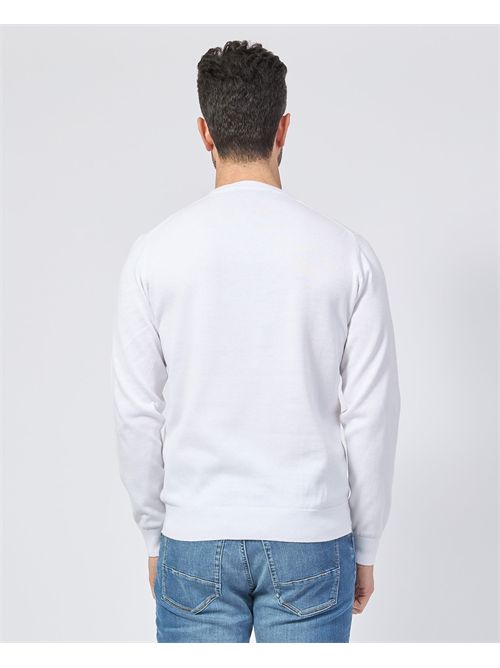 Maglia girocollo Sette/Mezzo in cotone SETTE/MEZZO | 650241BIANCO