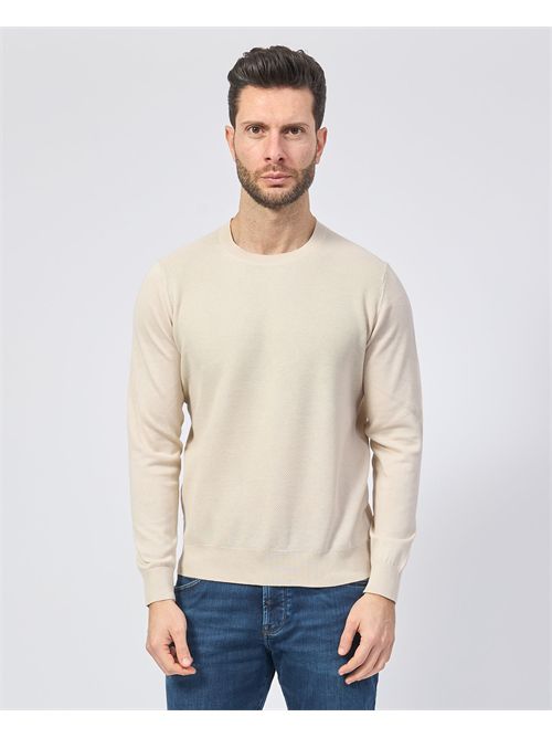 Maglia girocollo Sette/Mezzo in cotone SETTE/MEZZO | 650241ECRU