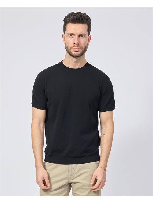 T-shirt basic Sette/Mezzo in cotone girocollo SETTE/MEZZO | 651001NERO