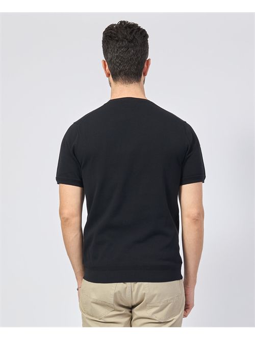 T-shirt basic Sette/Mezzo in cotone girocollo SETTE/MEZZO | 651001NERO