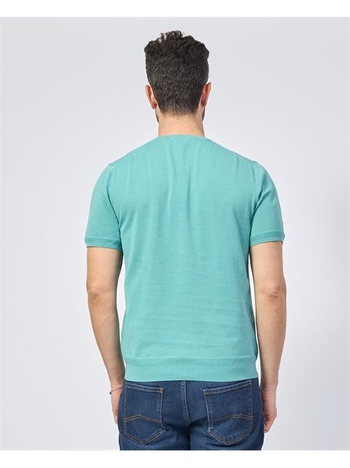 T-shirt basic Sette/Mezzo in cotone girocollo SETTE/MEZZO | 651001VERDE