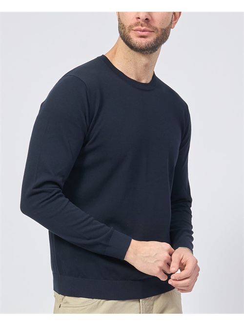 Maglia girocollo Sette/Mezzo in cotone SETTE/MEZZO | 651011NAVY