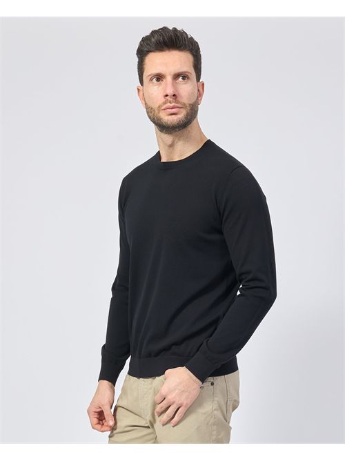 Sette/Mezzo crewneck sweater in cotton SETTE/MEZZO | 651011NERO