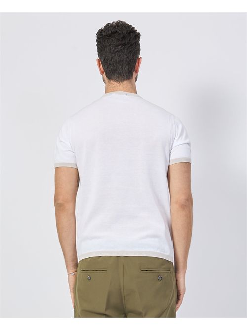 Sette/Mezzo Men's Cotton T-Shirt SETTE/MEZZO | 652001BIANCO