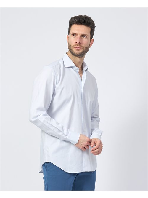 Camicia Sette/Mezzo in cotone in tinta unita SETTE/MEZZO | 663-TS0453007