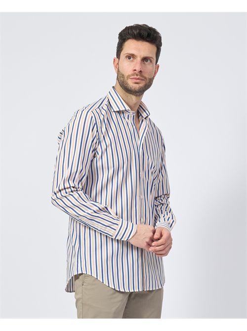 Camicia a righe Sette/Mezzo in cotone SETTE/MEZZO | 663-TS0973001