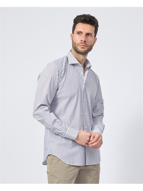 Camicia a righe Sette/Mezzo in cotone SETTE/MEZZO | 663-TS2380001