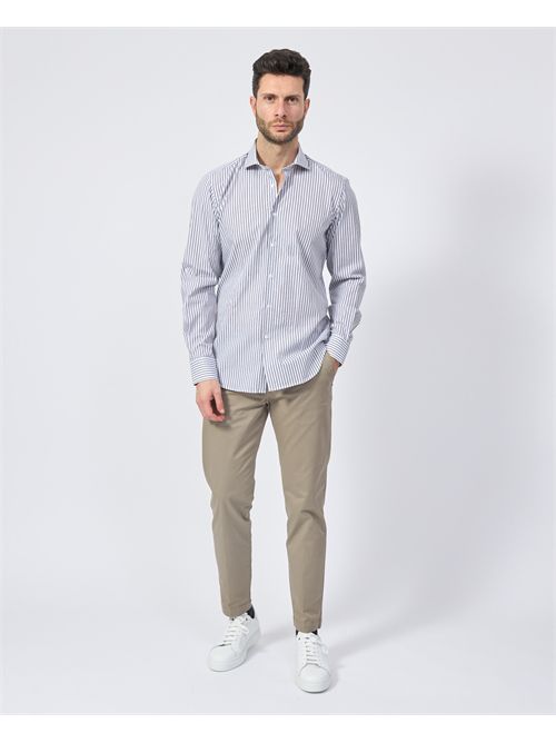 Camicia a righe Sette/Mezzo in cotone SETTE/MEZZO | 663-TS2380001