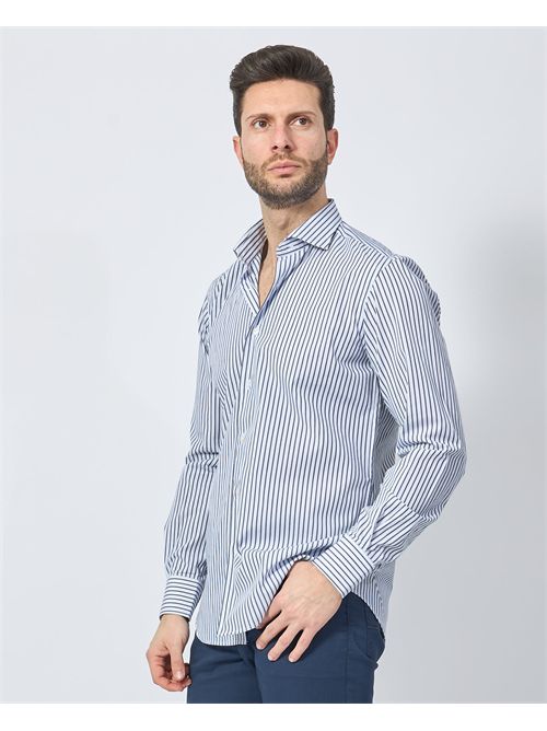 Camicia a righe Sette/Mezzo in cotone SETTE/MEZZO | 663-TS2380002