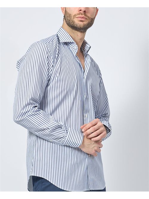 Camicia a righe Sette/Mezzo in cotone SETTE/MEZZO | 663-TS2380002