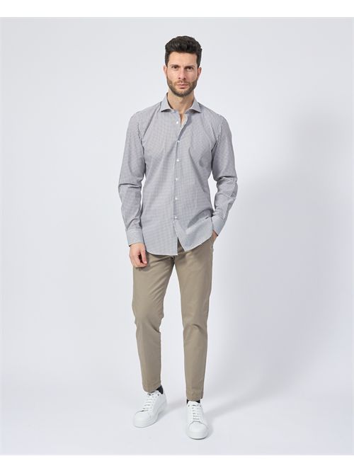 Sette/Mezzo men's shirt with all-over micro pattern SETTE/MEZZO | 663-TS2396002