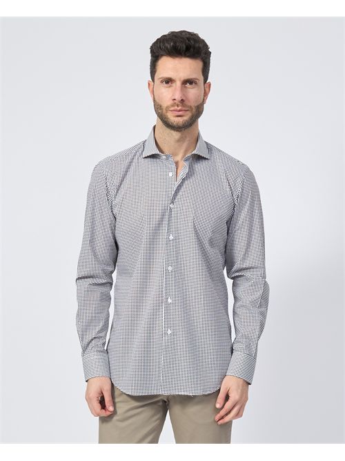 Sette/Mezzo men's shirt with all-over micro pattern SETTE/MEZZO | 663-TS2396002