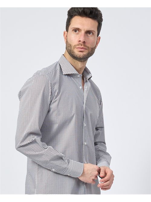 Sette/Mezzo men's shirt with all-over micro pattern SETTE/MEZZO | 663-TS2396002