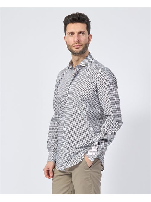 Sette/Mezzo men's shirt with all-over micro pattern SETTE/MEZZO | 663-TS2396002