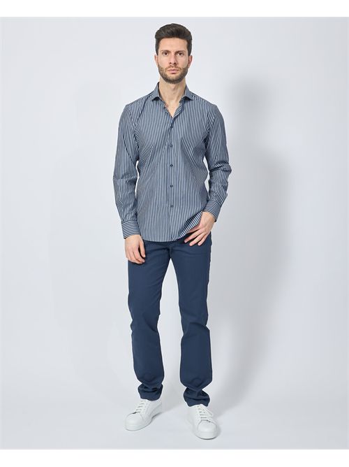 Camicia uomo Sette/Mezzo a righe SETTE/MEZZO | 663-TS2863002