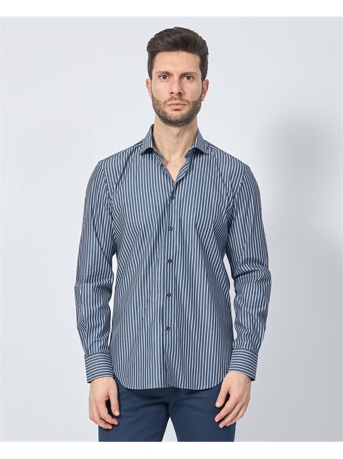 Chemise à rayures sept/demi pour homme SETTE/MEZZO | 663-TS2863002