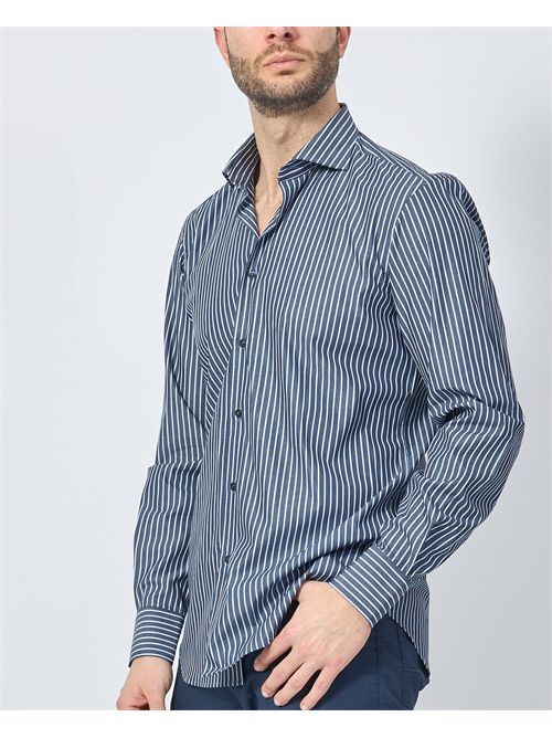 Chemise à rayures sept/demi pour homme SETTE/MEZZO | 663-TS2863002