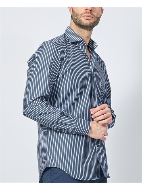 Chemise à rayures sept/demi pour homme SETTE/MEZZO | 663-TS2863002